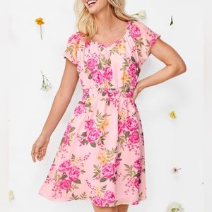 Womens Mommy And Me Floral Smocked Dress